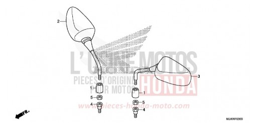 MIROIR CB500XAJ de 2018